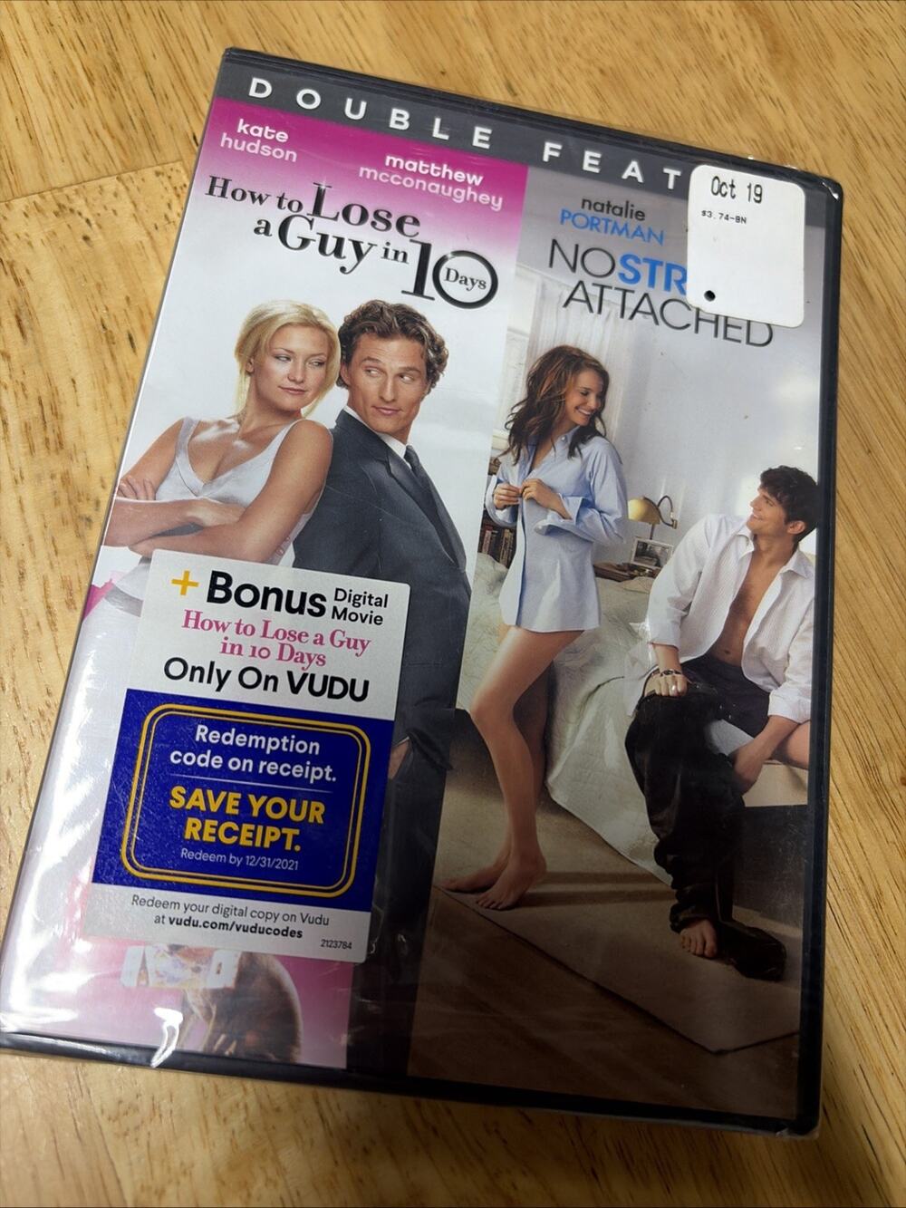 How To Lose A Guy In 10 Days & No Strings Attached DVD New! Sealed! 2 Movies!